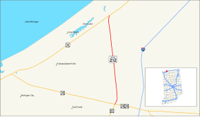 Map of Indiana State Road 212.svg