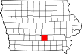 Map of Iowa highlighting Marion County.svg