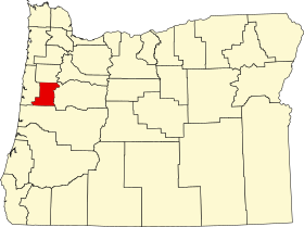 Placering af Benton County (Benton County)