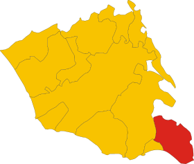 Map of comune of Ispica (province of Ragusa, region Sicily, Italy).svg