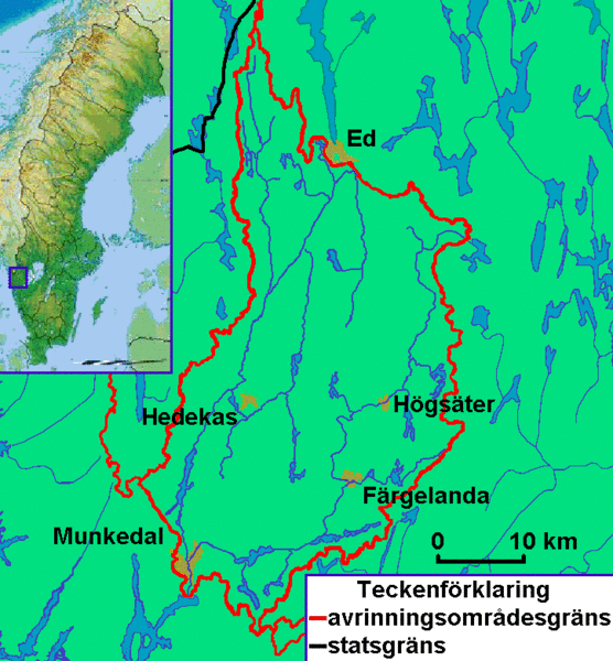 File:Map of the river Örekilsälven – SV – Карта річки Еречілсельвен, шведськомовний варіант – Karta över Örekilsälven.gif