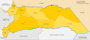 Map of Arauca diocese