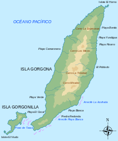 Mapa de la Isla Gorgona.svg