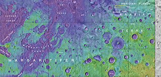 <span class="mw-page-title-main">Arsinoes Chaos</span> Chaos terrain on Mars