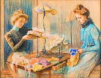 Die Modistinnen, Pastell, (1899)