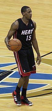 Mario Chalmers was the Heat starting point guard in two of their championship-winning seasons. Mario15Chalmers.jpg