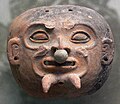 Maske, Ton, Ekuador, Küstenregion, Jama Coaque, 300–700 n. Chr.