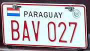 Miniatura para Placas de identificação de veículos no Paraguai