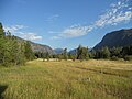 The landscape beside State Route 20 in Mazama, Washington, an unincorporated community in Okanogan County