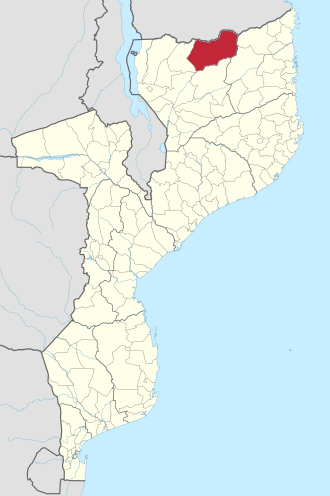 Mecula district in Mozambique Mecula District in Mozambique 2018.svg