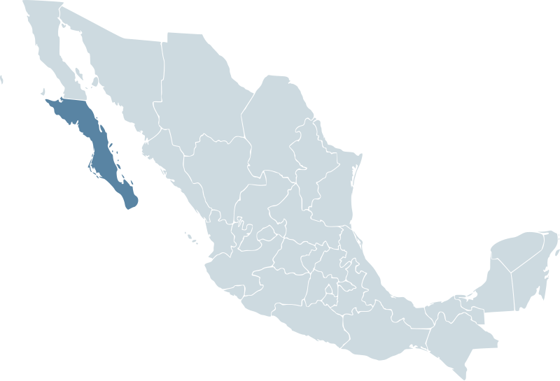 File:Mexico map, MX-BCS.svg