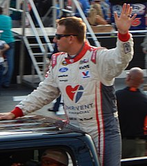 McDowell at Bristol Motor Speedway in 2015