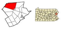 Monroe County Pennsylvania Incorporated Coolbaugh Township Highlighted.svg