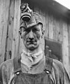 Jack Delano (JOHN COLLIER, JR.?) Mr. Merritt Bundy, miner and farmer, member of the Tri-County Farmers Co-op Market at Du Bois, Pennsylvania. August 1940.