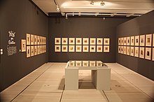 Sala de exposición del Álbum Nós por Castelao en el Museo de Pontevedra