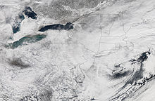 A NASA satellite image of the storm NASABlizzard2006.jpg