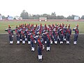 National Cadet Corpss Air Wing cadets performing Samne Salute.