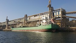 The lead ship Arklow Abbey in the port of Casablanca