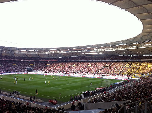 The Neckarstadion in Stuttgart hosted the final.