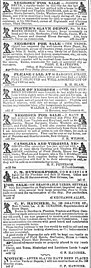 Slave depot advertisements in the New Orleans Crescent in January 1861