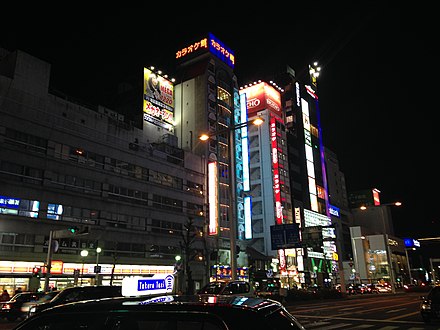 Night view of Sakae, Nagoya, Aichi