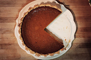 Pumpkin pie traditional sweet dessert