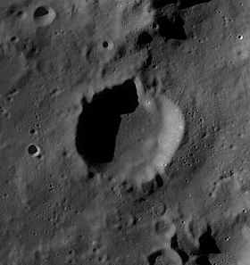 Снимок зонда Lunar Reconnaissance Orbiter.