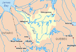 Carte de la rivière