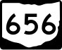 State Route 656 marker