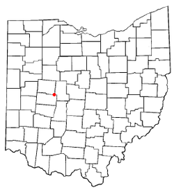 Местоположение Северного Льюисбурга, Огайо 