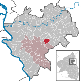Kaart van Obertiefenbach