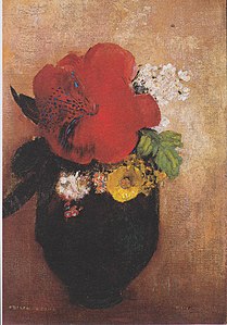 Le coquelicot rouge Odilon Redon (goude 1895)