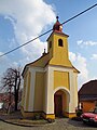 Čeština: Celkový pohled na kapli svatých Cyrila a Metoděje v Chlístově, okr. Třebíč. English: Overview of Chapel of Saints Cyril and Methodius in Chlístov, Třebíč District.