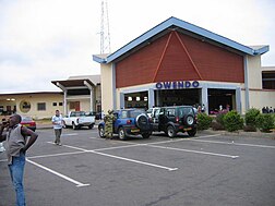 Gare ferroviaire d'Owendo, au Gabon.