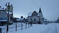 Ustka, Bulwar Portowy zimą