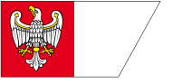 Vlag van Groot-Polen (ratio 5:11)