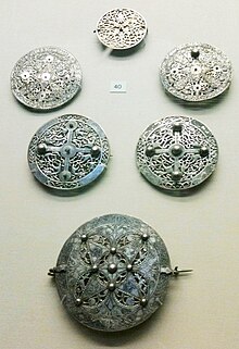 The Pentney Hoard on display at the British Museum