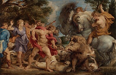 Pieter Paul Rubens, Calydonian Boar Hunt, 1611–12
