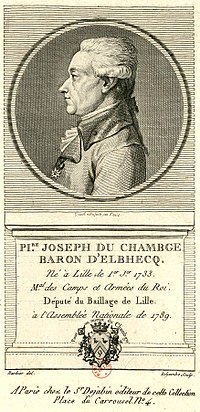 Vignette pour Pierre Joseph du Chambge d'Elbhecq