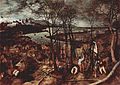The Gloomy Day (۱۵۶۵), Feb-Mar, oil on wood, موزه تاریخ هنر وین، وین