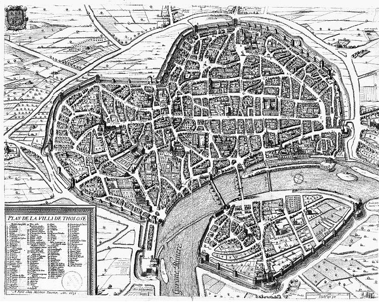 File:Plan de la villi de Tholose 1631 Melchior Tavernier.JPG