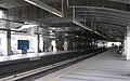 A platform view of the Plaza Rakyat station (day).