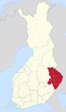 Kart over Landskapet Norra Karelen