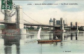 A ponte pênsil de Sully-sur-Loire