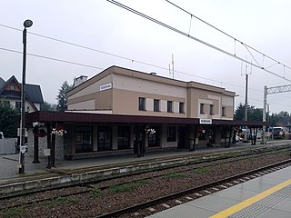 <span class="mw-page-title-main">Poronin railway station</span> Railway station in Lesser Poland, Poland