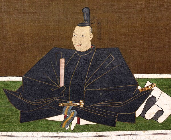 Portrait of Oda Nobunaga in colour on silk (1583, in Kobe City Museum, Important Cultural Property)