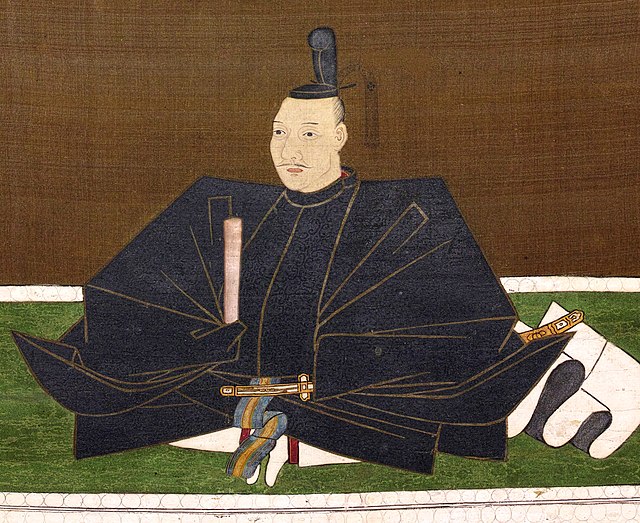Portrait of Oda Nobunaga in colour on silk (1583, in Kobe City Museum, Important Cultural Property)