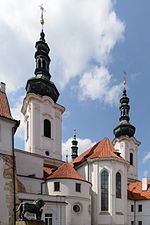 Thumbnail for File:Praha Strahov Monastery Church Towers 01.jpg