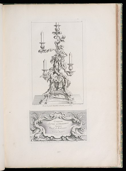 File:Print, CINQUIEME LIVRE D'ORNAMENS Inventés Par J.A. Meissonnier et Gravé par Huquier, 1740 (CH 18707149-2).jpg