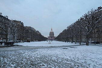 Promenade sous la neige en 2018.